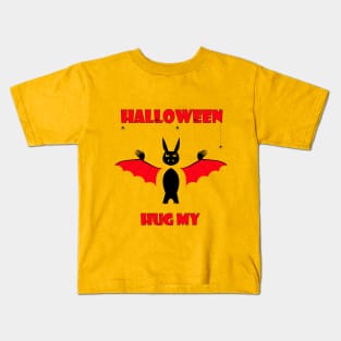 halloween bat costume hug me Kids T-Shirt